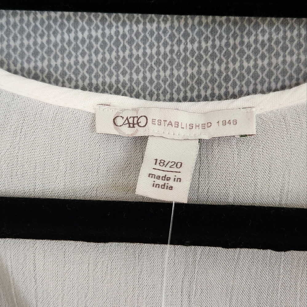 Plus Size 18/20 Cato Boho Embroidered Blouse NWT - Picture 2 of 9